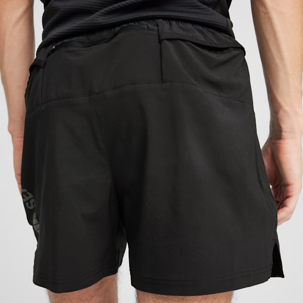 SEASONS Men's Moisture-Wicking Running 5" Shorts, PUMA Black, extralarge-IND